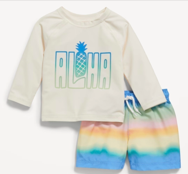 Producto - Set malla y rash varon para Niños Marca OLD NAVY Aloha