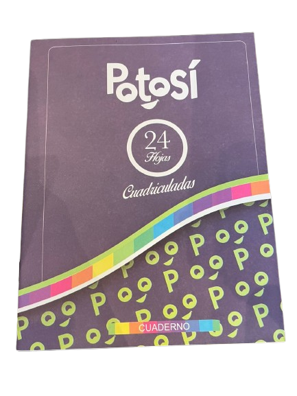 Producto - CUADERNO 16X21CM CUADRICULADO 24HOJAS TAPA FLEXIBLE