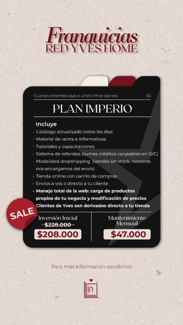 Producto - FRANQUICIA PLAN IMPERIO