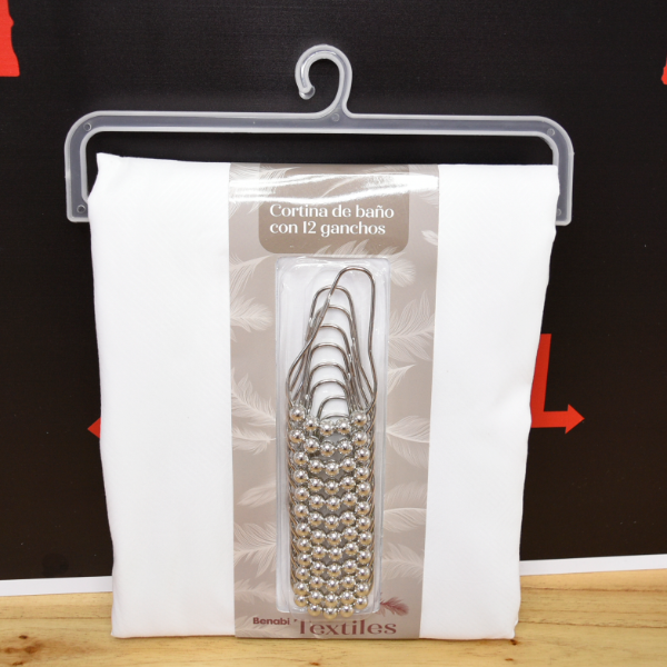 Producto - CORTINA DE BAñO POLIESTER 180X180CM 55095
