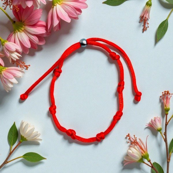 Producto - Pulseras Ajustables 7 Nudos Rojo