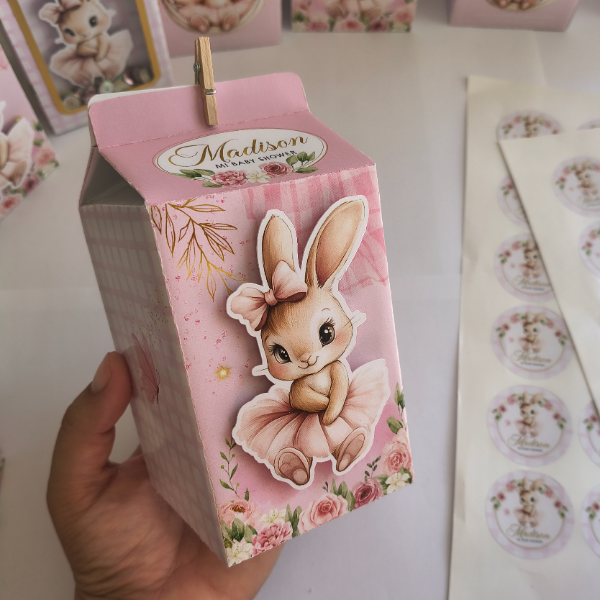 Producto - Cajita Milk Box Chicas con apliques
