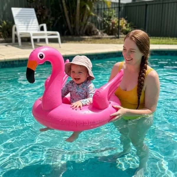 Producto - Bote Inflable Flamenco con Asiento para Pileta Hasta 3 años - 2