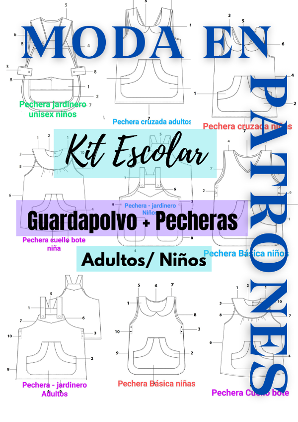 Producto - Patrones de costura - Kit Escolar