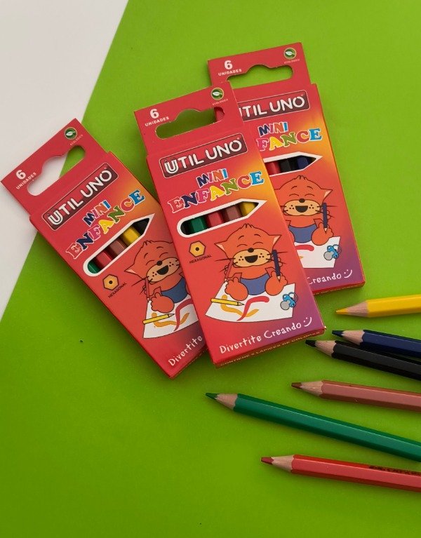 Producto - Lápices de colores cortos x 6 unid