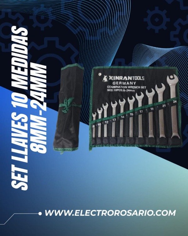 Producto - SET LLAVES 10 MEDIDAS 8MM-24MM