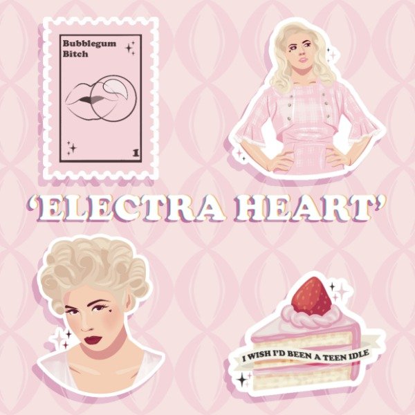 Producto - Stickers 'Electra Heart' Marina and the Diamonds