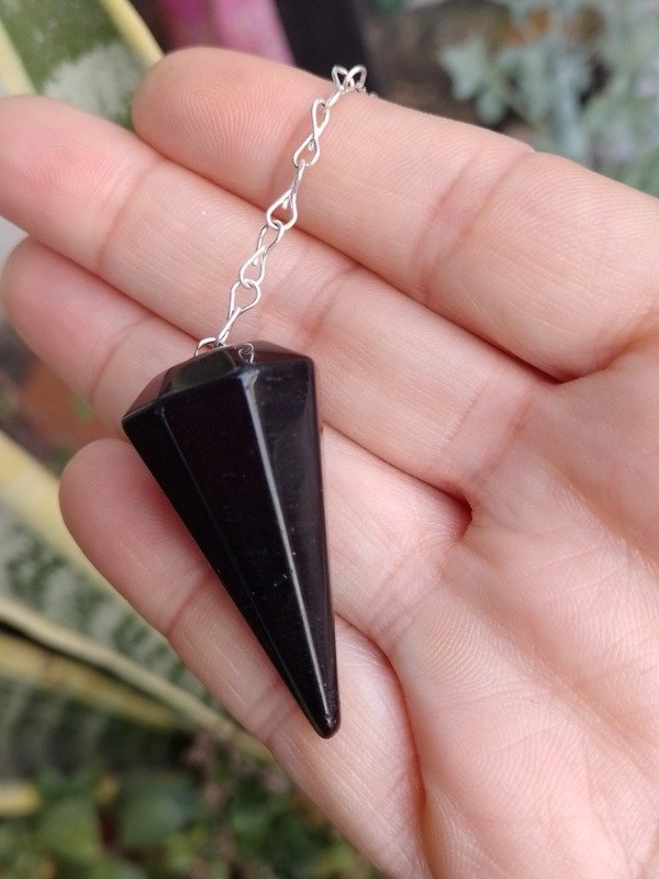 Producto - Pendulo obsidiana negra