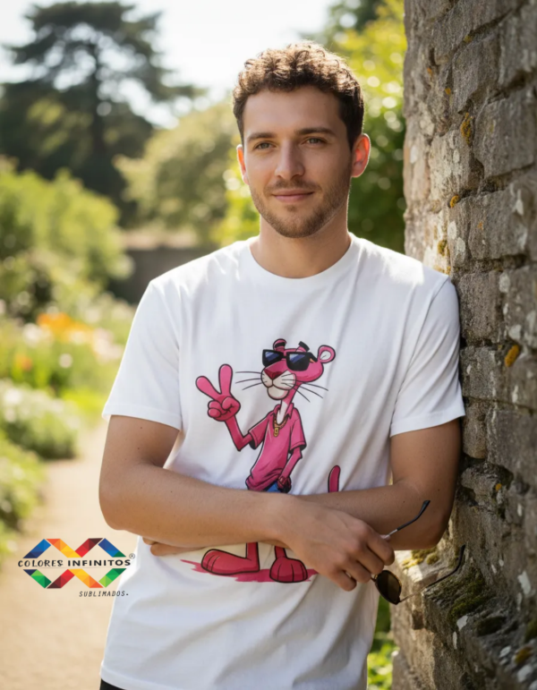 Producto - REMERA TALLES ESPECIALES  -PANTERA ROSA -ALGODON TALLE 3XL - 0
