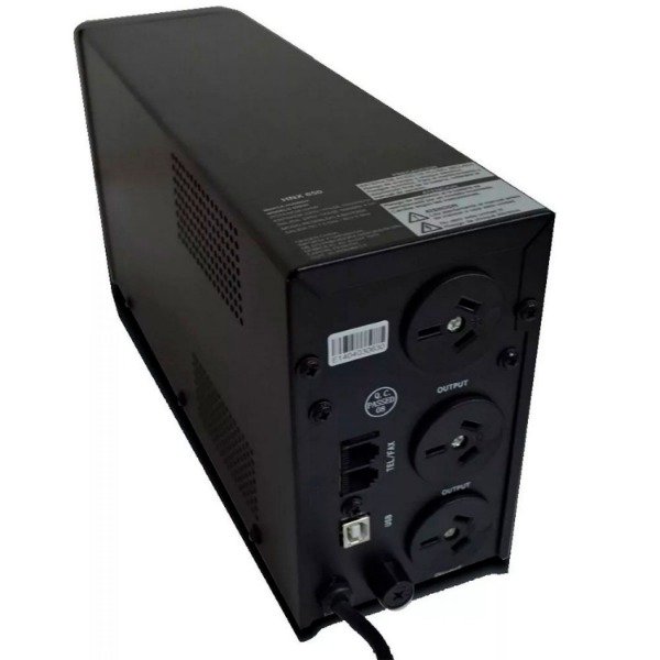 Producto - HUNNOX UPS Y ESTABILIZADOR 650VA METAL LCD C/USB