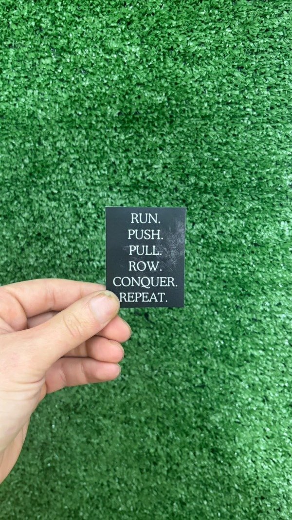 Producto - Stickers Fitness - Para Termos - RUN PUSH PULL