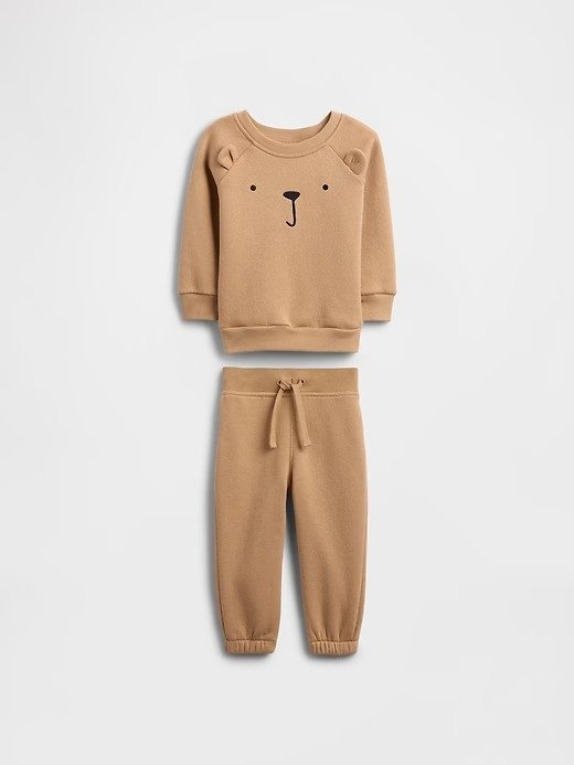 Producto - Duo buzo y pantalon gap con friza talle 0/3 meses osito