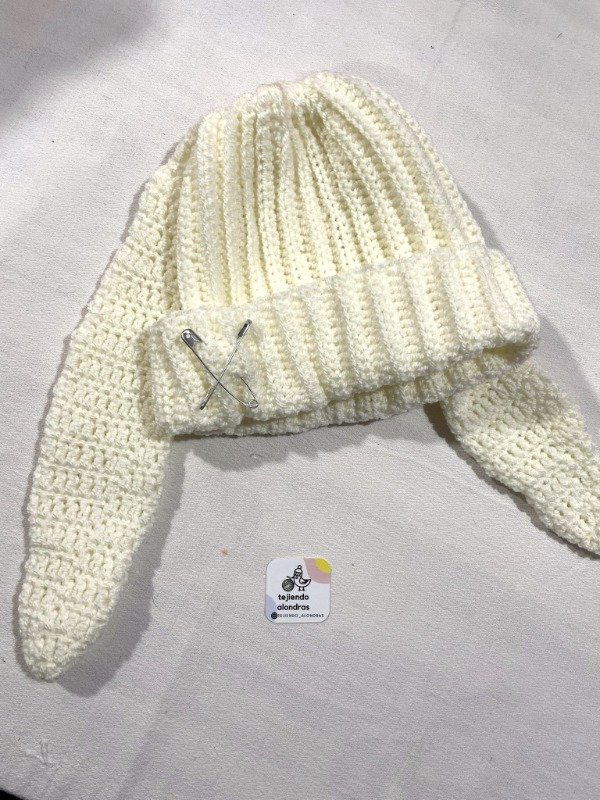 Producto - gorro bunny blanco