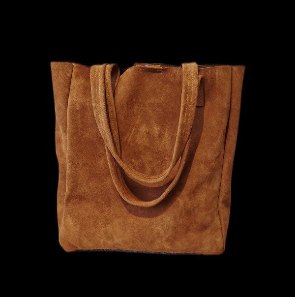 Producto - Cartera Tote cuero gamuzado oxido