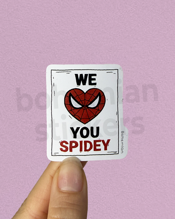 Producto - WE LOVE YOU SPIDEY -  - Sticker Individual de Marvel / Spiderman Brand New Day