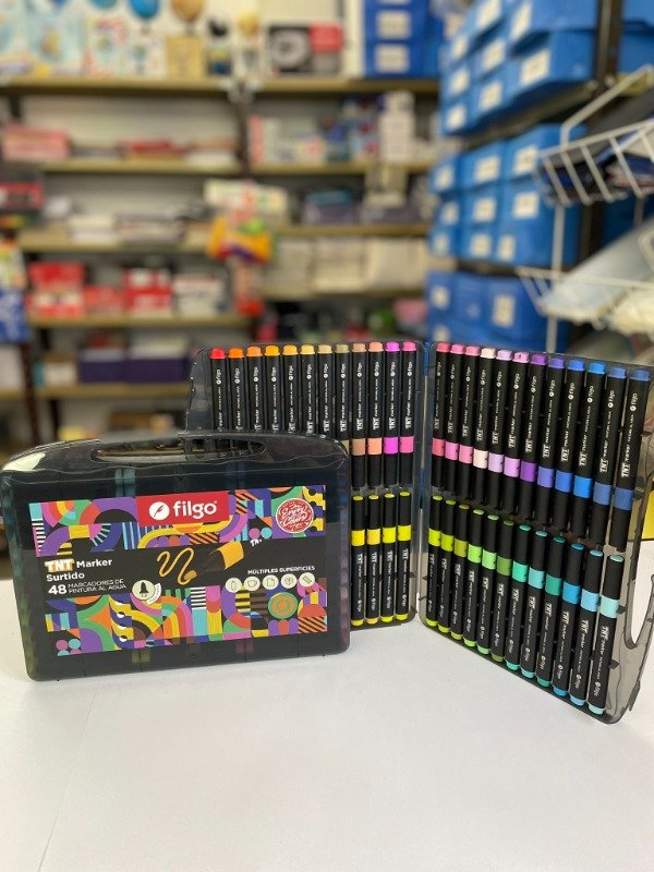 Producto - Marcadores acrilicos al agua x48 - TNT Marker - "Filgo"