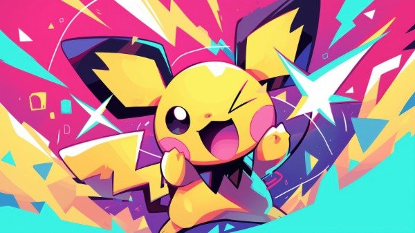 Producto - Playmat Mousepad 60x34 CM - Pokemon - Pichu - Industria Nacional