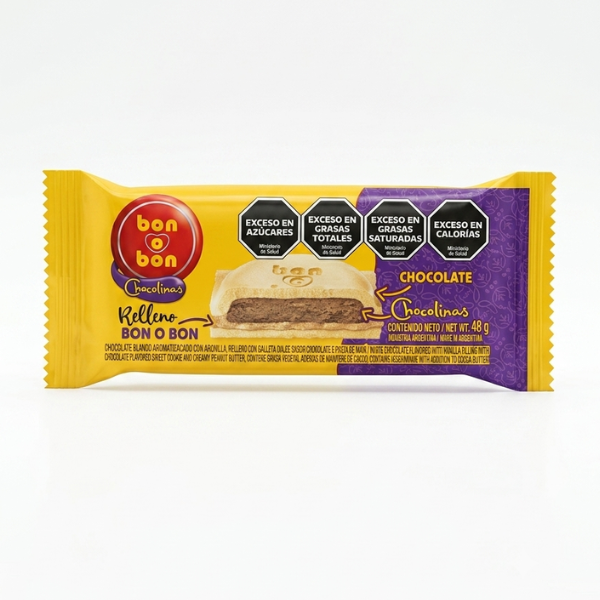 Producto - Tableta Bon o Bon Chocolinas 48gr