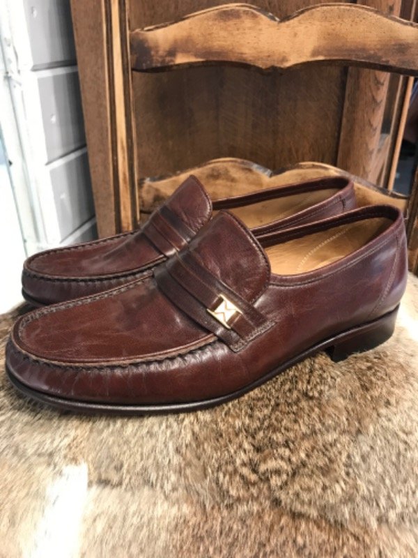 Producto - Mocasines GUANTE de cuero marrón Talle 41- PRECIO: 18X