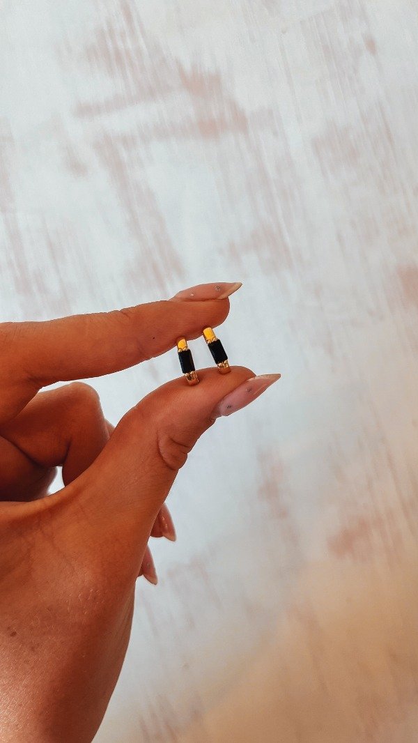 Producto - Argollas Cubic Black