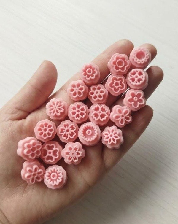 Producto - Set de sellos mini flores x21