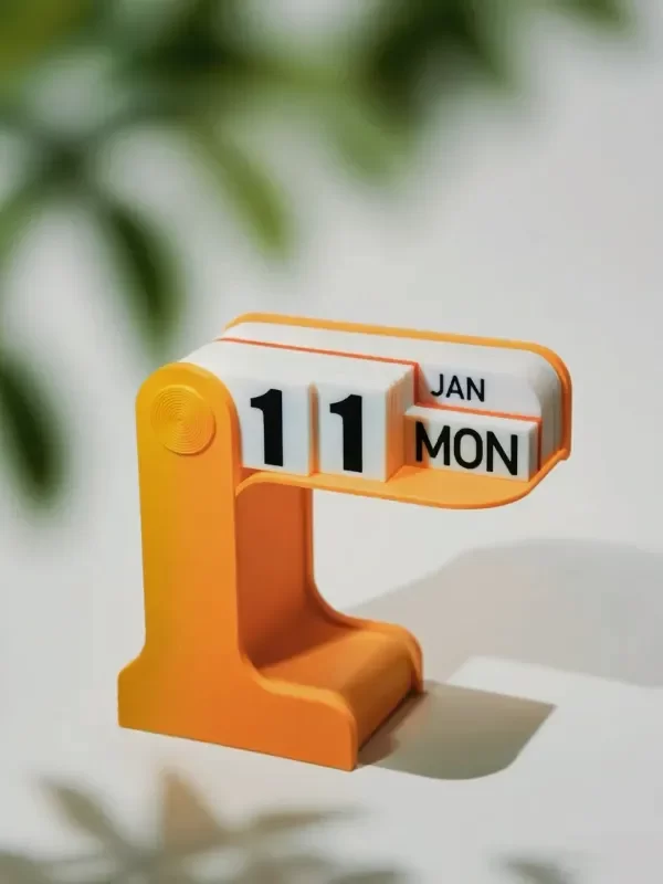 Producto - Calendario Perpetuo de Escritorio Flip Bandera - Naranja - 1