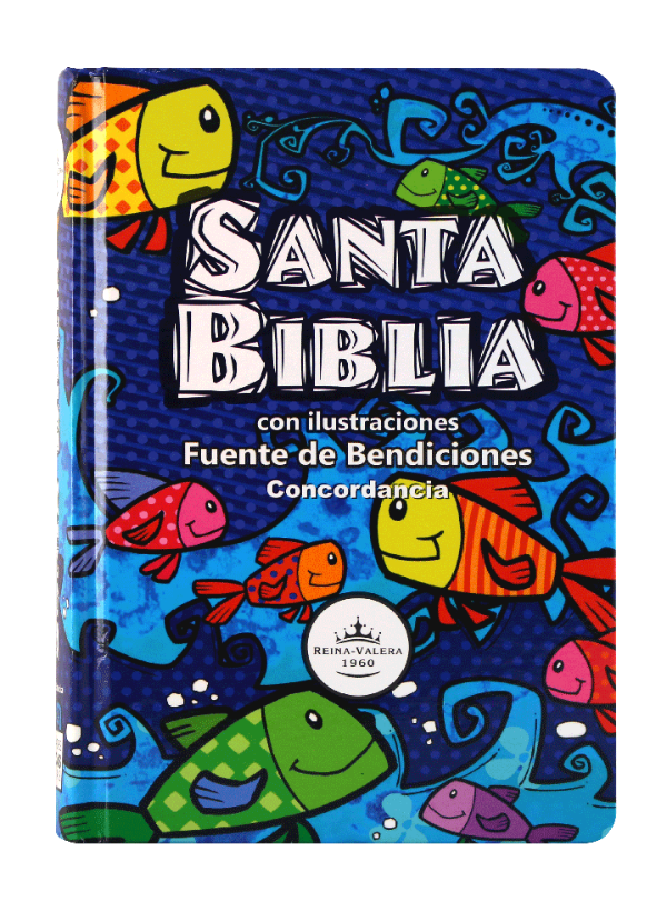 Producto - BIBLIA REINA VALERA 1960 NIÑOS PECES ILUSTRADA