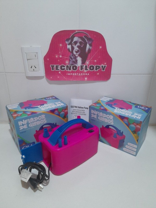 Producto - Inflador eléctrico de globos doble pico fiesta globologia