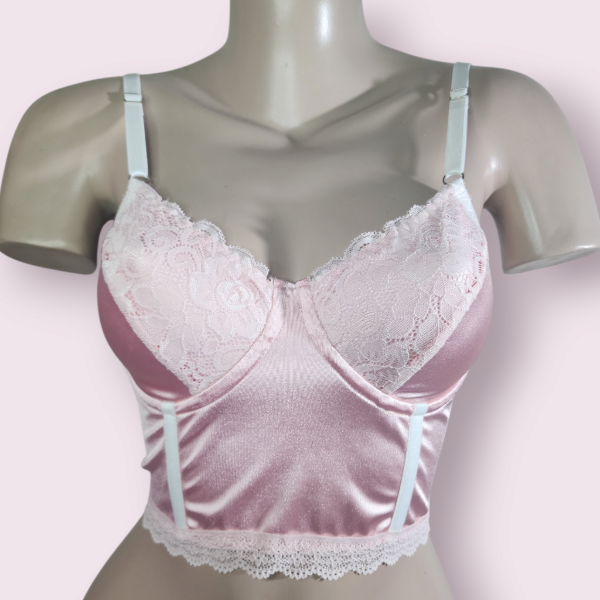Producto - Bustier Rosa - Corset lencero