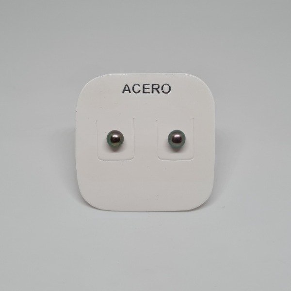 Producto - Aro perlas azuladas minis
