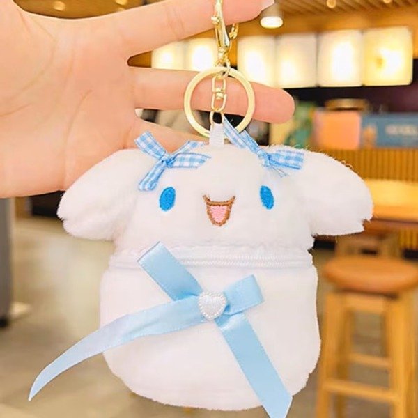 Producto - Cinnamoroll llavero peluche con moño 12x9 cm
