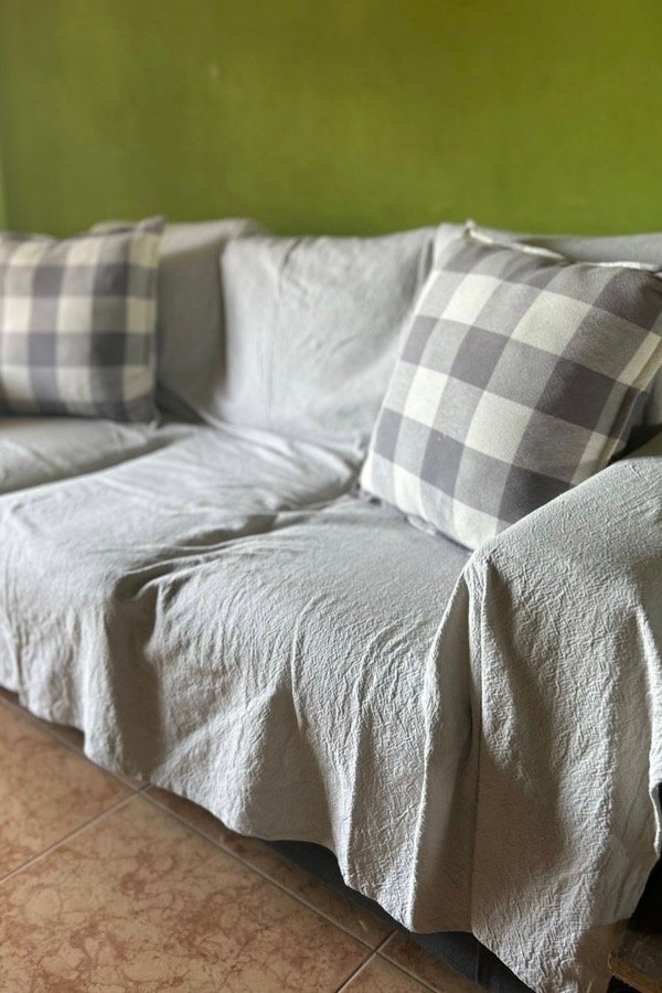 Producto - Manta cubre sillón TUSOR PESADO (varios colores)