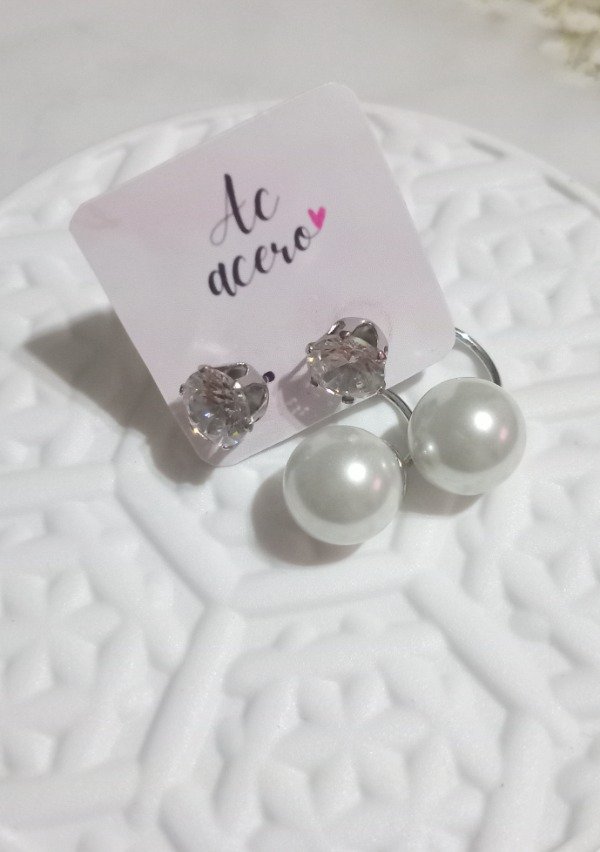 Producto - Aros perla y strass
