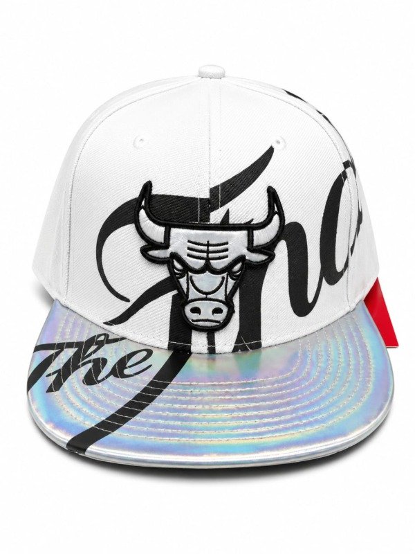 Producto - Gorra plana Chicago the finals plateado/blanca