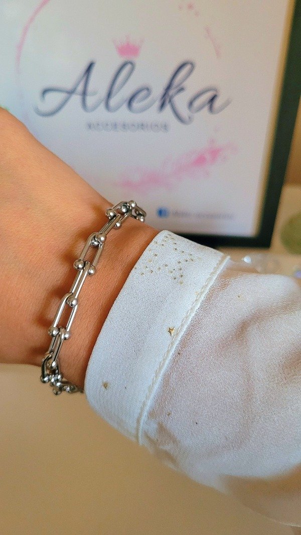 Producto - Conjunto pulsera y aros tiffany de acero quirúrgico - 2