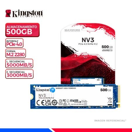Producto - Disco SSD M.2 Kingston NV3 500GB (5000x3000) (922001065 - 1 )