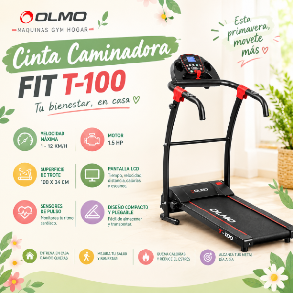 Producto - CINTA CAMINADORA OLMO FIT T-100