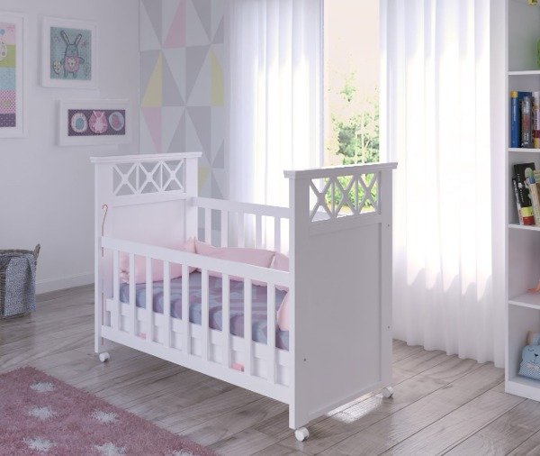 Producto - Cuna con baranda deslizable