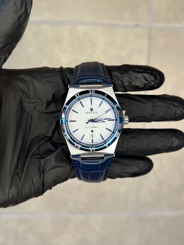 Producto - ROLEX CUERO AZUL BLANCO (calidad AA+)