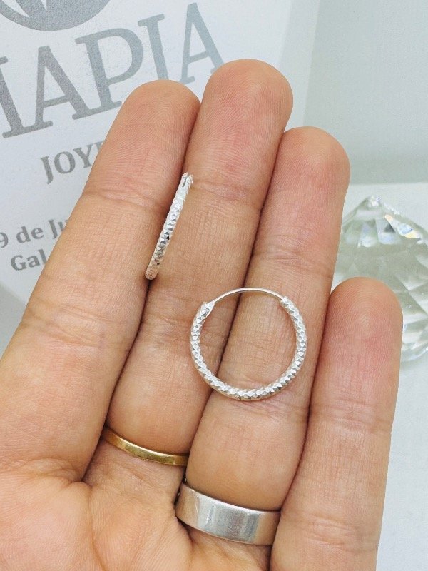 Producto - ARGOLLAS BRILLO N2 PLATA 925