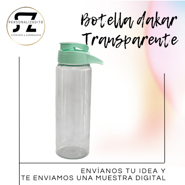 Producto - Botella Dakar transparente Personalizada - 400ml  750000ml