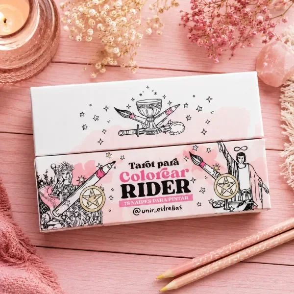 Producto - Tarot para colorear Rider Waite - Caja con naipes - 0