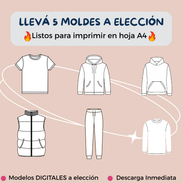 Producto - Pack 5 Moldes a Elección