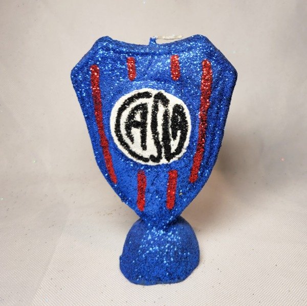 Producto - Vela escudo con brillo San Lorenzo