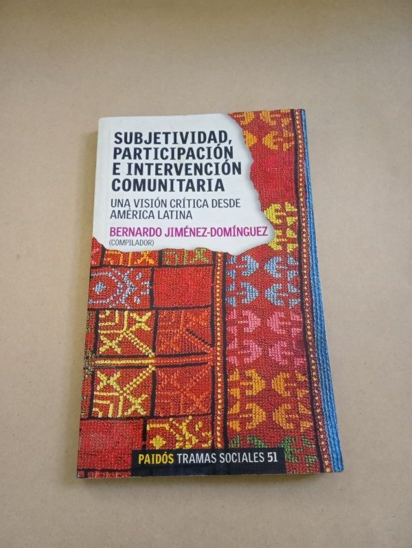 Producto - Subjetividad, participación e intervención - B. Jiménez-Domínguez - Paidós 2008 - 0