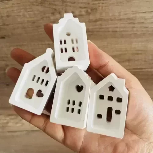 Producto - Molde 4 mini casitas porta velas