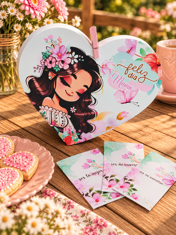 Producto - Caja Corazón XL Floral Día del la Madre - 4