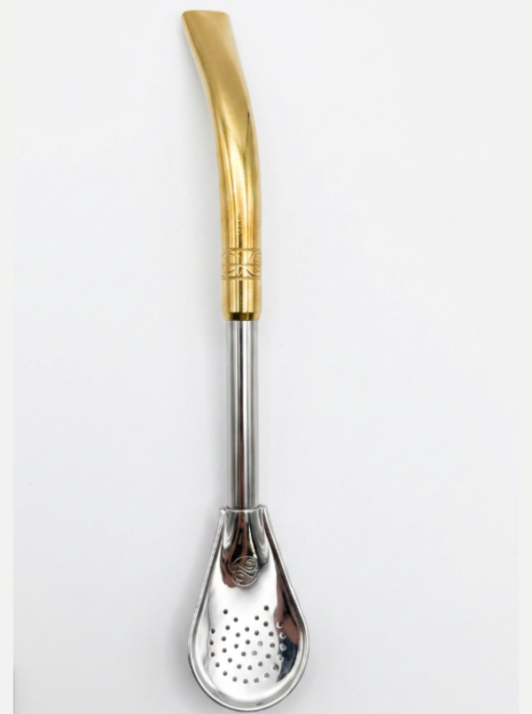 Producto - BOMBILLA CAÑO LISO PICO LORO ACERO/BRONCE - 0