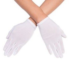 Producto - Guantes cortos blancos
