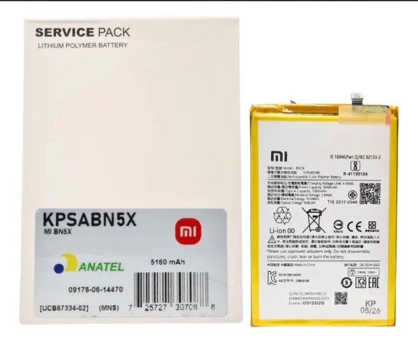 Producto - Bateria Xiaomi Redmi 14c C75 Bn5x  5160 Mah